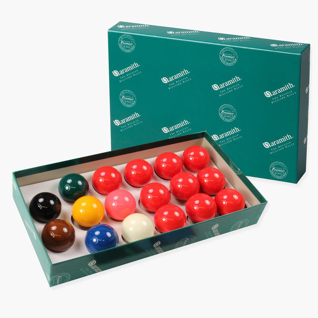 Aramith 2" (50.8mm) Premier Snooker Balls - 10 Red - 17 Balls Aramith