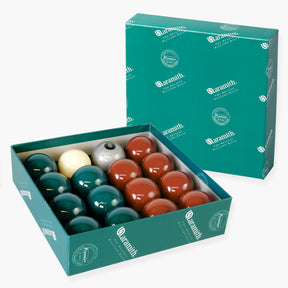EXCLUSIVE! Aramith Premier SILVER 8 BALL Edition GREEN & BROWN Pool Balls Aramith