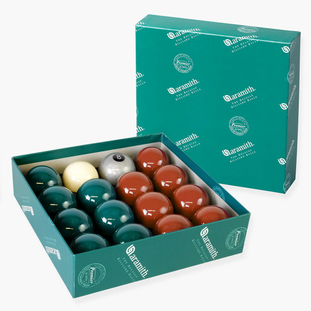 EXCLUSIVE! Aramith Premier SILVER 8 BALL Edition GREEN & BROWN Pool Balls Aramith