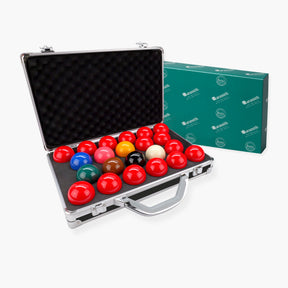 Aramith PREMIER 2 1/16 Inch 22 Snooker Ball Set & Sturdy Aluminium Carrying Case Aramith