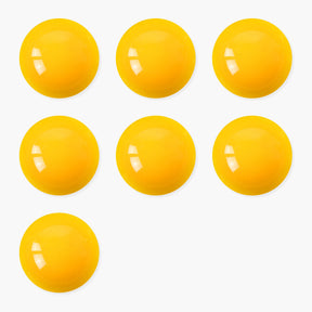 7 x 2" ARAMITH YELLOW Premier Pool Balls - Play Pool on Your Snooker Table! Aramith