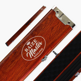 Baize Master PRESTIGE 1 Piece Metal Snooker Pool Cue Case - Holds 3 Cues