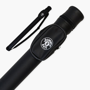 Jonny 8 Ball Black Tubular Cue Case + Shoulder Strap - Holds 2pc Snooker or Pool Cue Jonny 8 Ball