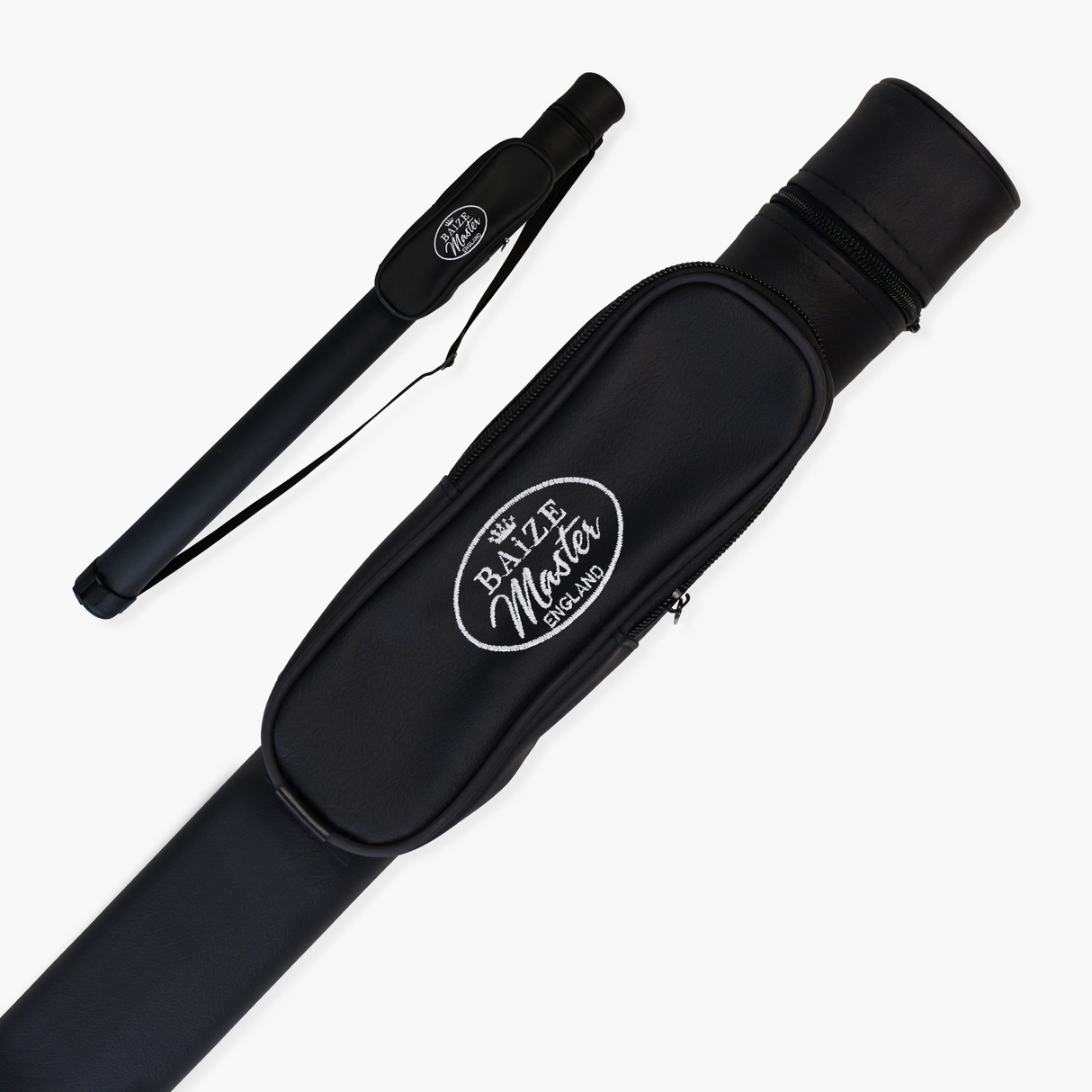 Baize Master 2pc Tubular Snooker Pool Cue Case with 9 inch Accessory Pocket