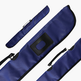 Quality Thick Padded Navy Vinyl 2pc Soft Cue Case