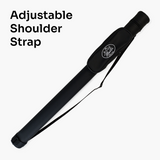 Baize Master 2pc Tubular Snooker Pool Cue Case with 9 inch Accessory Pocket
