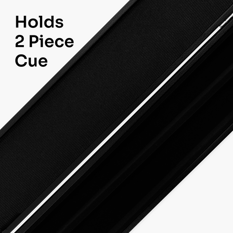Black Classic Attache 2pc Cue Case with Divider | Cue + Case