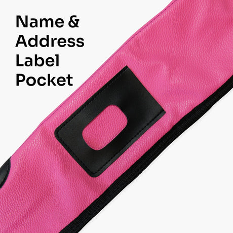 Quality Thick Padded HOT PINK Vinyl 2pc Soft Snooker Pool Cue Case Cue & Case