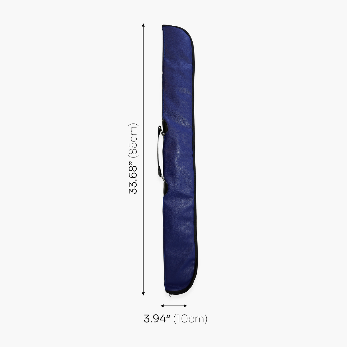 Quality Thick Padded Navy Vinyl 2pc Soft Cue Case