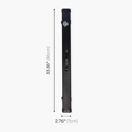 Jonny 8 Ball BLACK CROC Luxury Snooker Pool Cue Case – For 2 Piece Centre Joint Cue Jonny 8 Ball