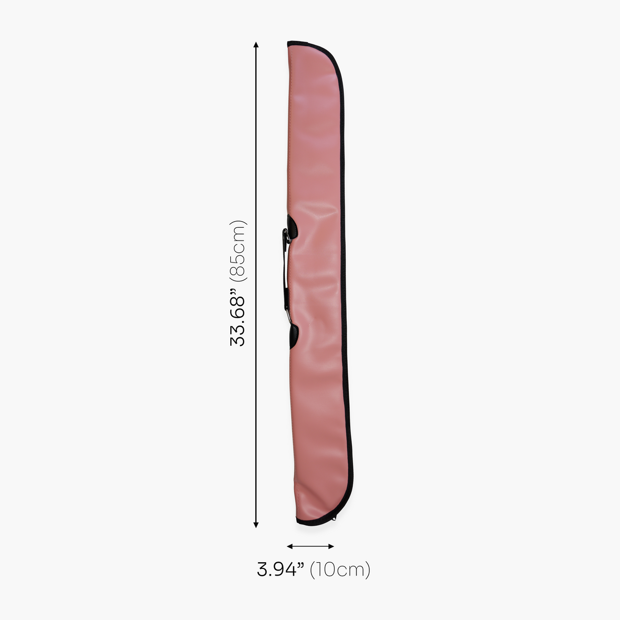 Quality Thick Padded Light Pink Vinyl 2pc Soft Cue Case
