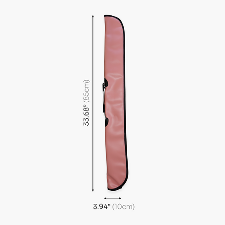 Light Pink Vinyl 2pc Soft Cue Case – Padded & Stylish | Cue + Case