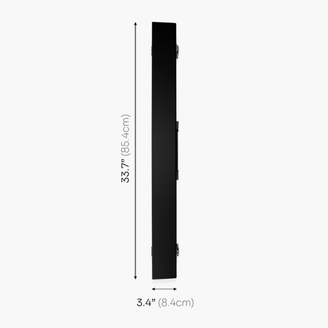 Black Classic Attache 2pc Cue Case with Divider | Cue + Case