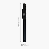 Baize Master 2pc Tubular Snooker Pool Cue Case with 9 inch Accessory Pocket