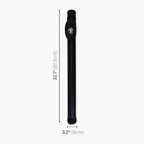 Jonny 8 Ball Black Tubular Cue Case + Shoulder Strap - Holds 2pc Snooker or Pool Cue Jonny 8 Ball