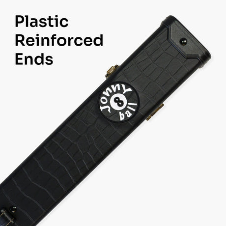 Jonny 8 Ball BLACK CROC Luxury Snooker Pool Cue Case – For 2 Piece Centre Joint Cue Jonny 8 Ball