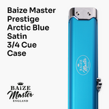 Baize Master Prestige 3/4 Luxury Snooker Pool Cue Case - Holds 1 x 3/4 Jointed Cue & Extensions