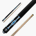 Jonny 8 Ball 57 Inch 2 Piece RISS Pool Cue 8.5mm Elk Master Tip - Interchangeable Shaft Jonny 8 Ball