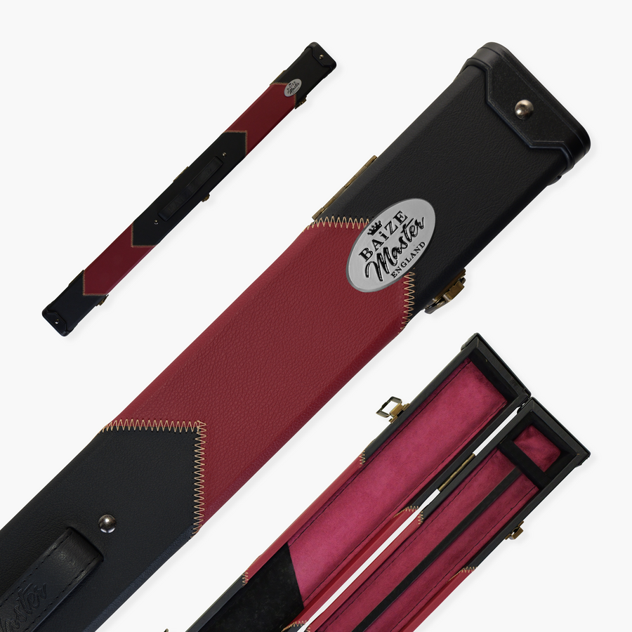 Riley Cc218-rt, Custodia Morbida per Stecca da Biliardo 2 Pezzi Unisex, Nero, 2 Piece Cue