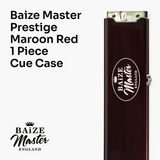 Baize Master PRESTIGE 1 Piece Metal Snooker Pool Cue Case - Holds 3 Cues