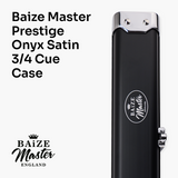 Baize Master Prestige 3/4 Luxury Snooker Pool Cue Case - Holds 1 x 3/4 Jointed Cue & Extensions