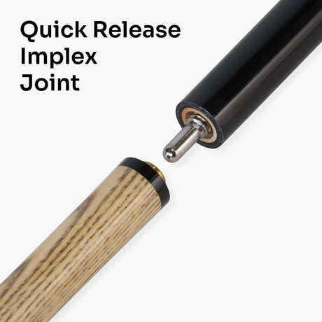 Jonny 8 Ball 57 Inch 2 Piece RISS Pool Cue 8.5mm Elk Master Tip - Interchangeable Shaft Jonny 8 Ball