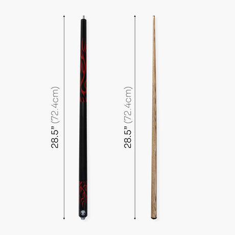 Jonny 8 Ball 57 Inch 2 Piece RISS Pool Cue 8.5mm Elk Master Tip - Interchangeable Shaft Jonny 8 Ball