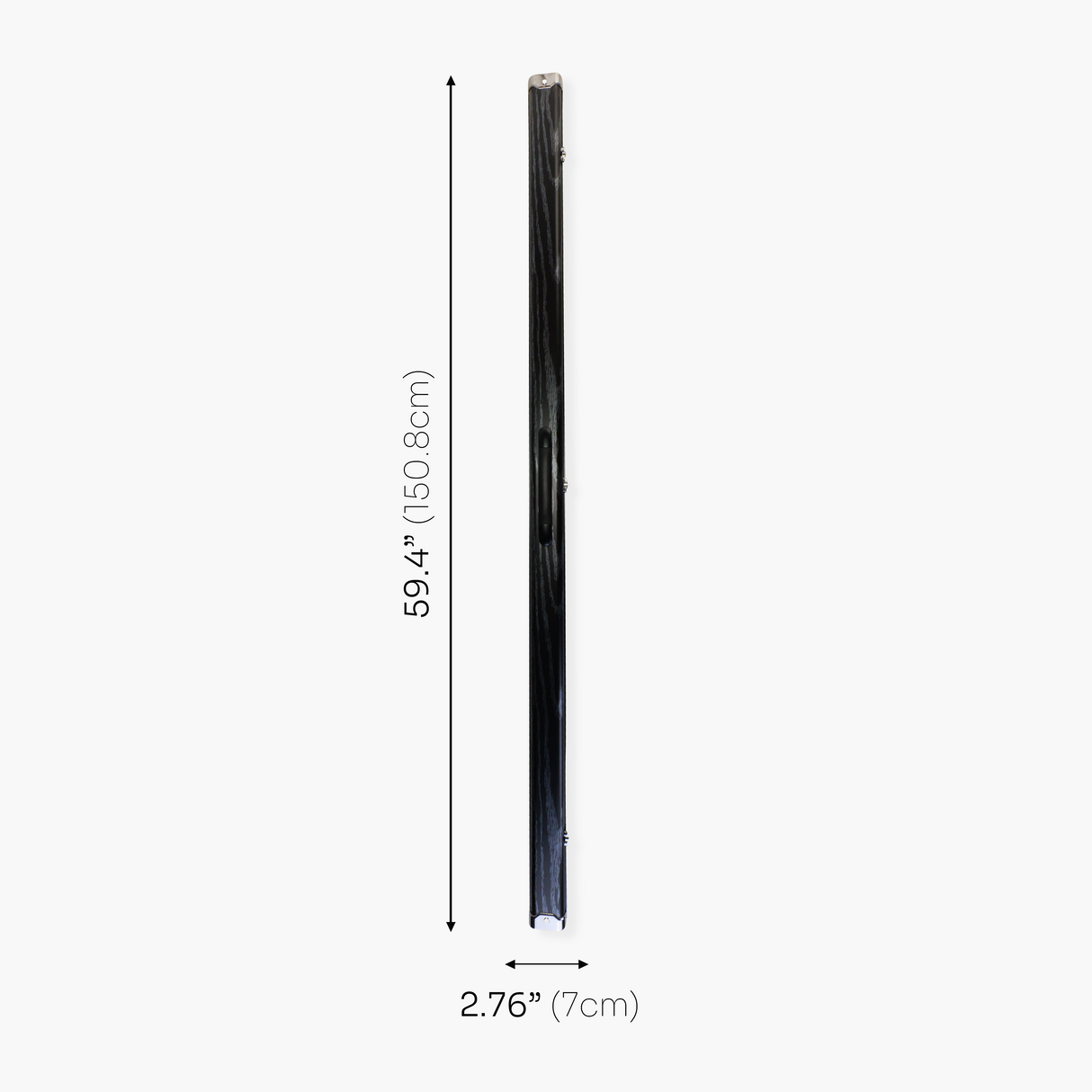 Pro Aluminium One Piece Wood Grain Cue Case Metal Ends - Holds 2 Cues