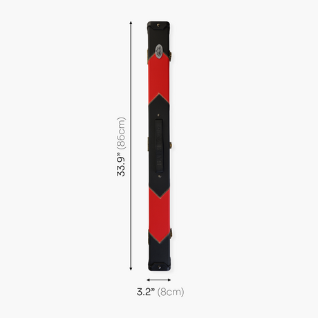 Baize Master Deluxe ARROW 2 Piece Snooker Pool Cue Case with Matching Colour Interior Baize Master