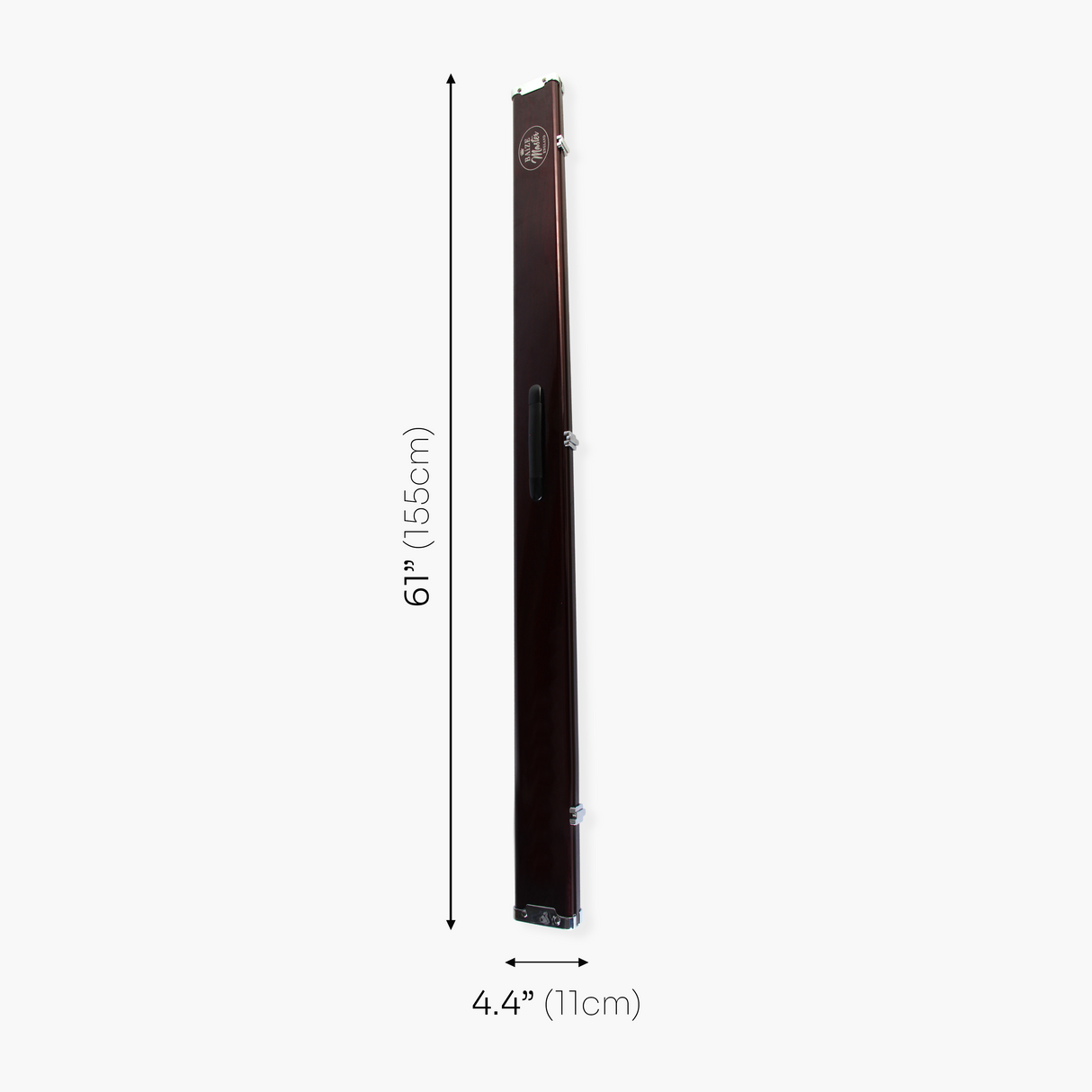 Baize Master PRESTIGE 1 Piece Metal Snooker Pool Cue Case - Holds 3 Cues