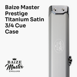 Baize Master Prestige 3/4 Luxury Snooker Pool Cue Case - Holds 1 x 3/4 Jointed Cue & Extensions
