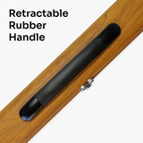 Pro Aluminium One Piece Wood Grain Cue Case Metal Ends - Holds 2 Cues