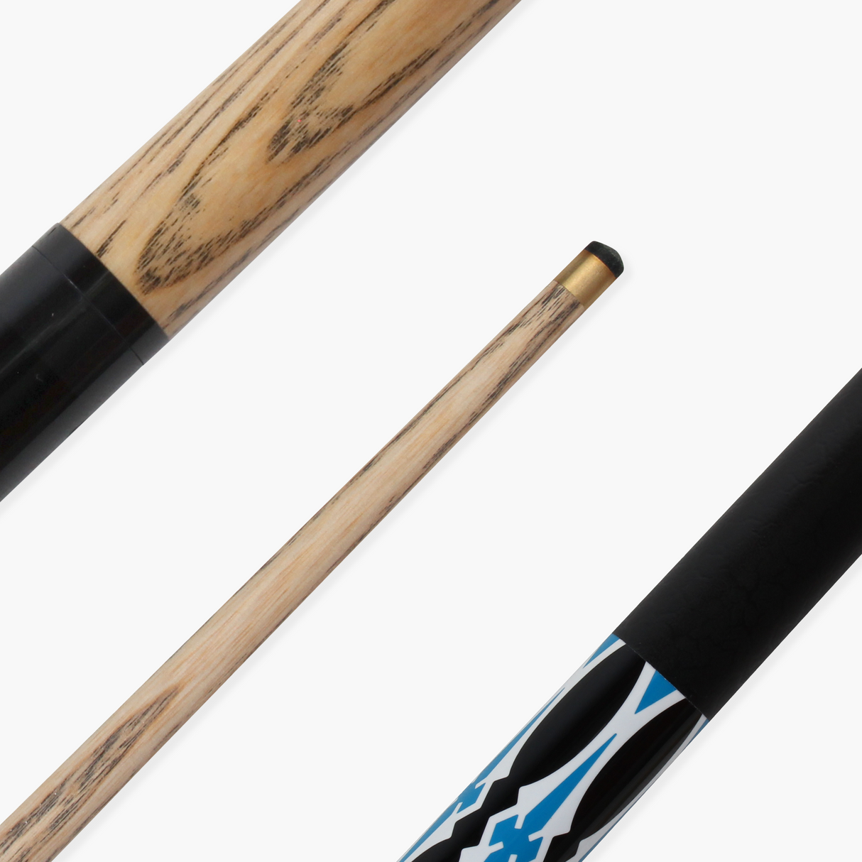 Jonny 8 Ball 57 Inch 2 Piece RISS Pool Cue 8.5mm Elk Master Tip - Interchangeable Shaft