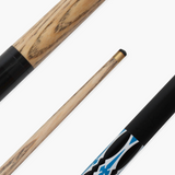 Jonny 8 Ball 57 Inch 2 Piece RISS Pool Cue 8.5mm Elk Master Tip - Interchangeable Shaft