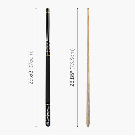 Jonny 8 Ball AZTEC 8.5mm Tip Adjustable 4 Piece Ash Pub Pool Cue, Shorten to 45"