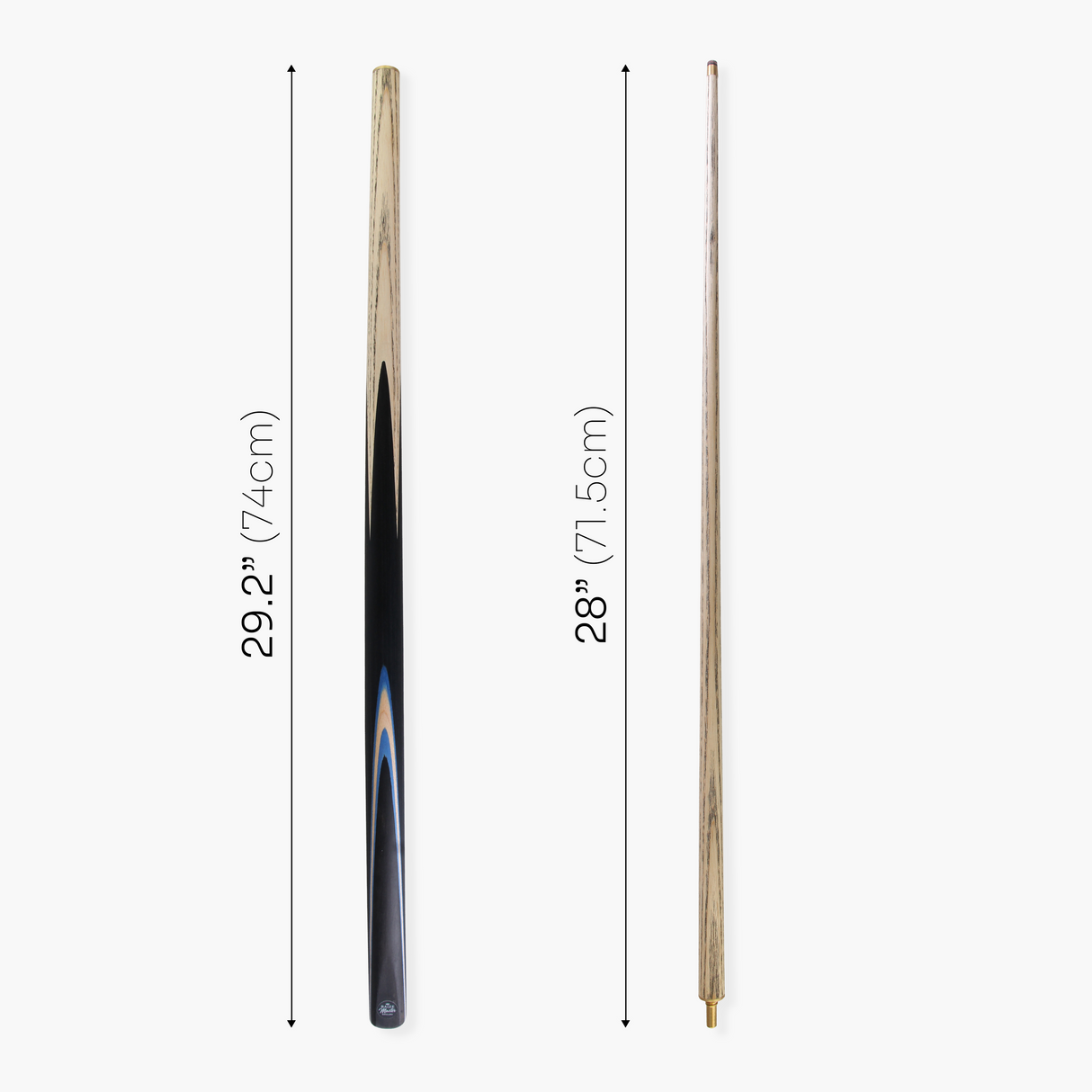 Baize Master Challenger 57" 2-Piece Cue - 9.3mm Tip with Case, Extension & Mini Butt