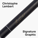 BCE Christophe Lambert Black Mamba 2 Piece Snooker Pool Cue and Case Set 8.5mm Tip