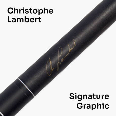 BCE Christophe Lambert Black Mamba 2 Piece Snooker Pool Cue and Case Set 8.5mm Tip