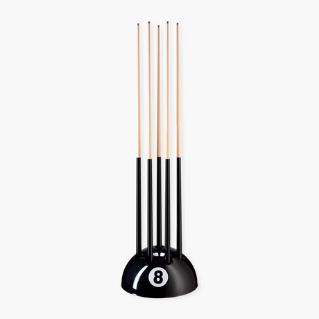 8 Ball Floor Standing Cue Rack for Game Rooms | Cue + Case
