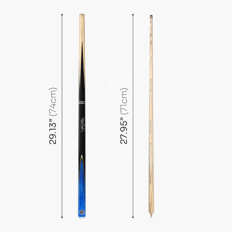 Baize Master 57 Inch Jimmy White Signature VICTORY 2 Piece Ash Snooker Pool Cue with 9.5mm Layered Tip