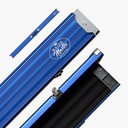 Baize Master Pro Line Wide 3/4 3 Slot Luxury Aluminium Snooker and Pool Cue Case - Holds 2 Cues