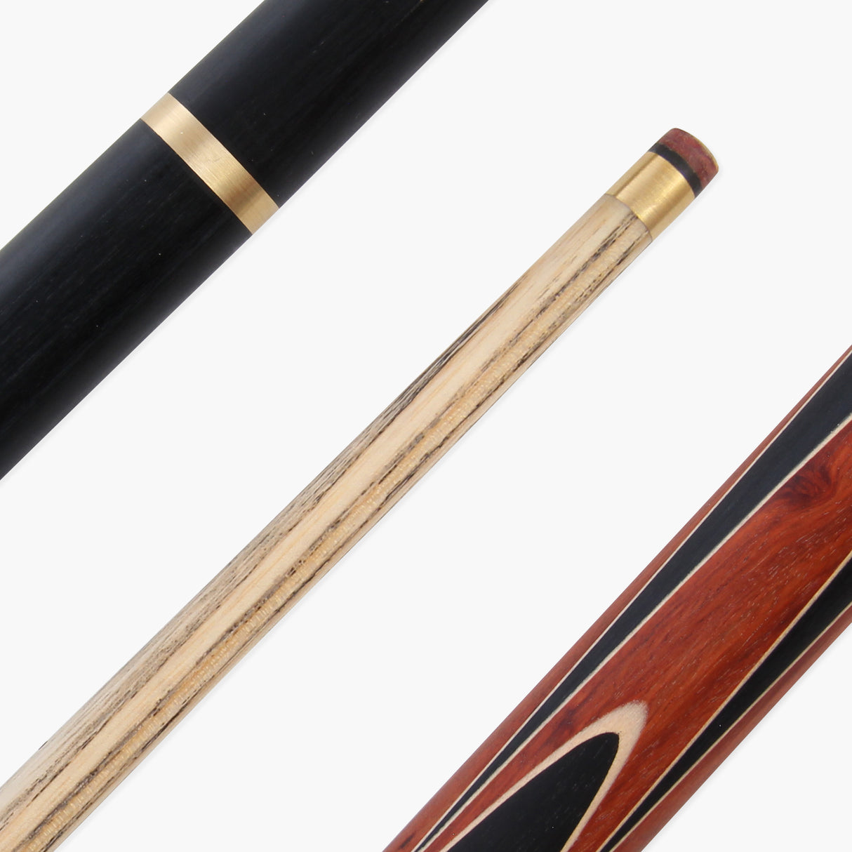 Jonny 8 Ball Sniper 3/4 Pool Cue and Case Set 8mm Tip with Black Hard Case + Mini Butt