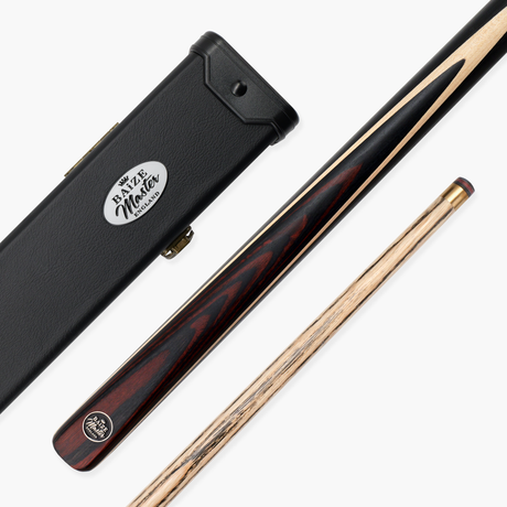 Baize Master BLACKLINE CLASSIC 2 Piece Snooker and Pool Cue and Case Set 9.5mm Layered Tip