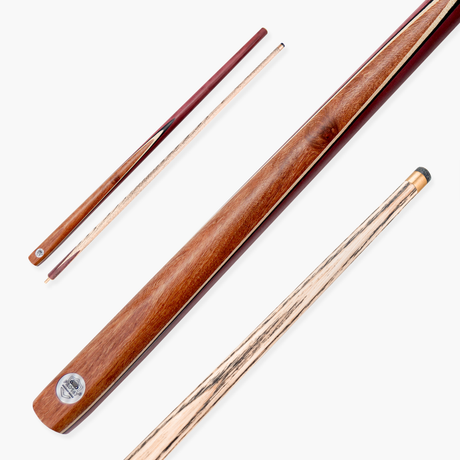 Pro 147 CLASSIC PURPLE HEART 2pc Snooker Pool Cue with Non Matching Grain Ash and Extension Thread - 9.5mm Tip PH1 Pro147