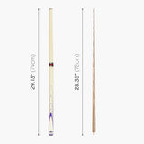 BCE Stylish Cream & Purple 2-Piece Ash Snooker Pool Cue BSP-2