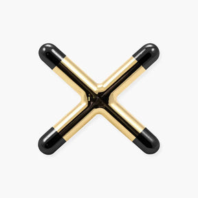 Brass CROSS Rest Head for Snooker or Pool with Plastic Toes Cue & Case