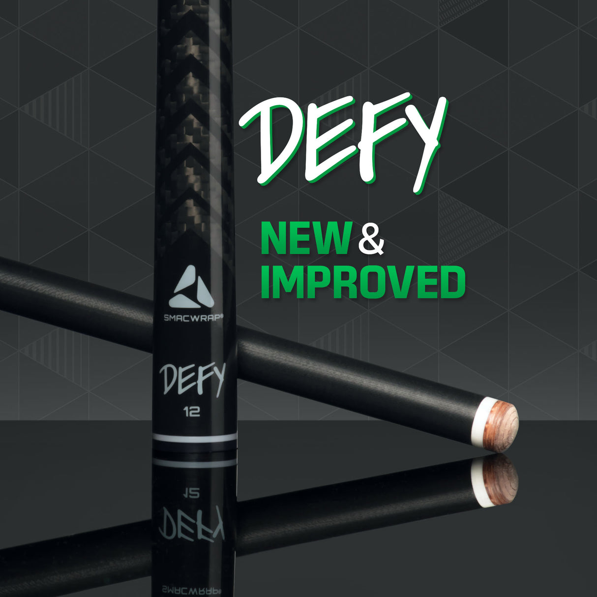 McDermott Defy Ultra Low Deflection Carbon Fiber American Pool Cue Shaft with Navigator Automatic Soft Tip - SHAFT ONLY