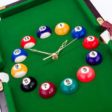 Rectangular Pool Table Design Wall Clock - 46cm x 29cm