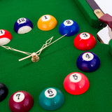 Rectangular Pool Table Design Wall Clock - 46cm x 29cm