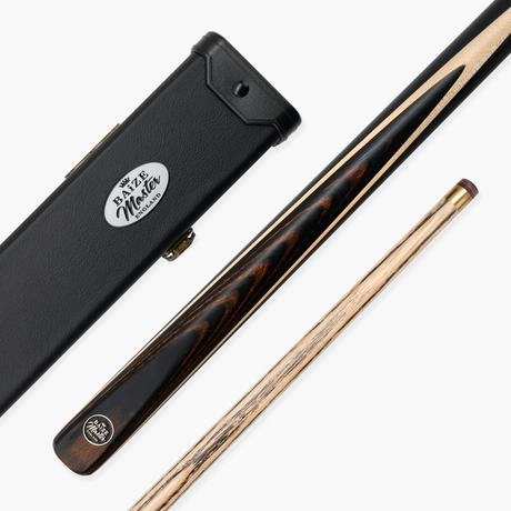 Baize Master BLACKLINE CLASSIC 2 Piece Snooker and Pool Cue and Case Set 9.5mm Layered Tip